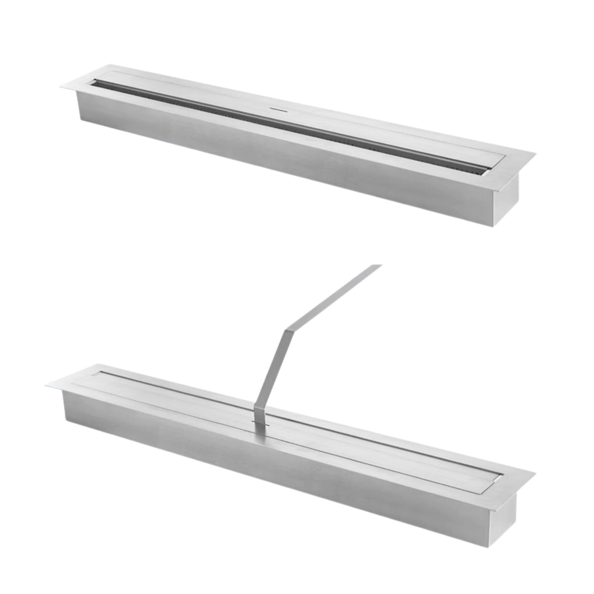 Kamineinsatz mit Eckansicht