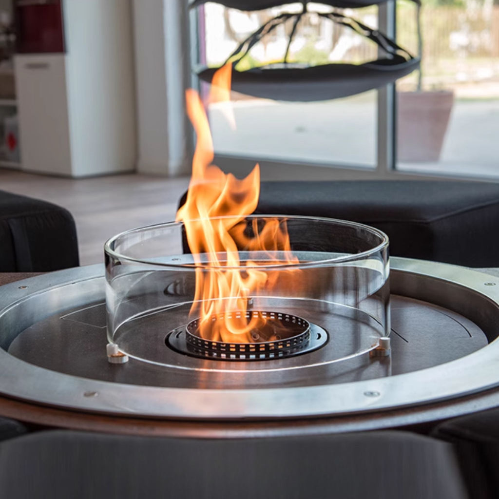60cm Round Black Ethanol Burner
