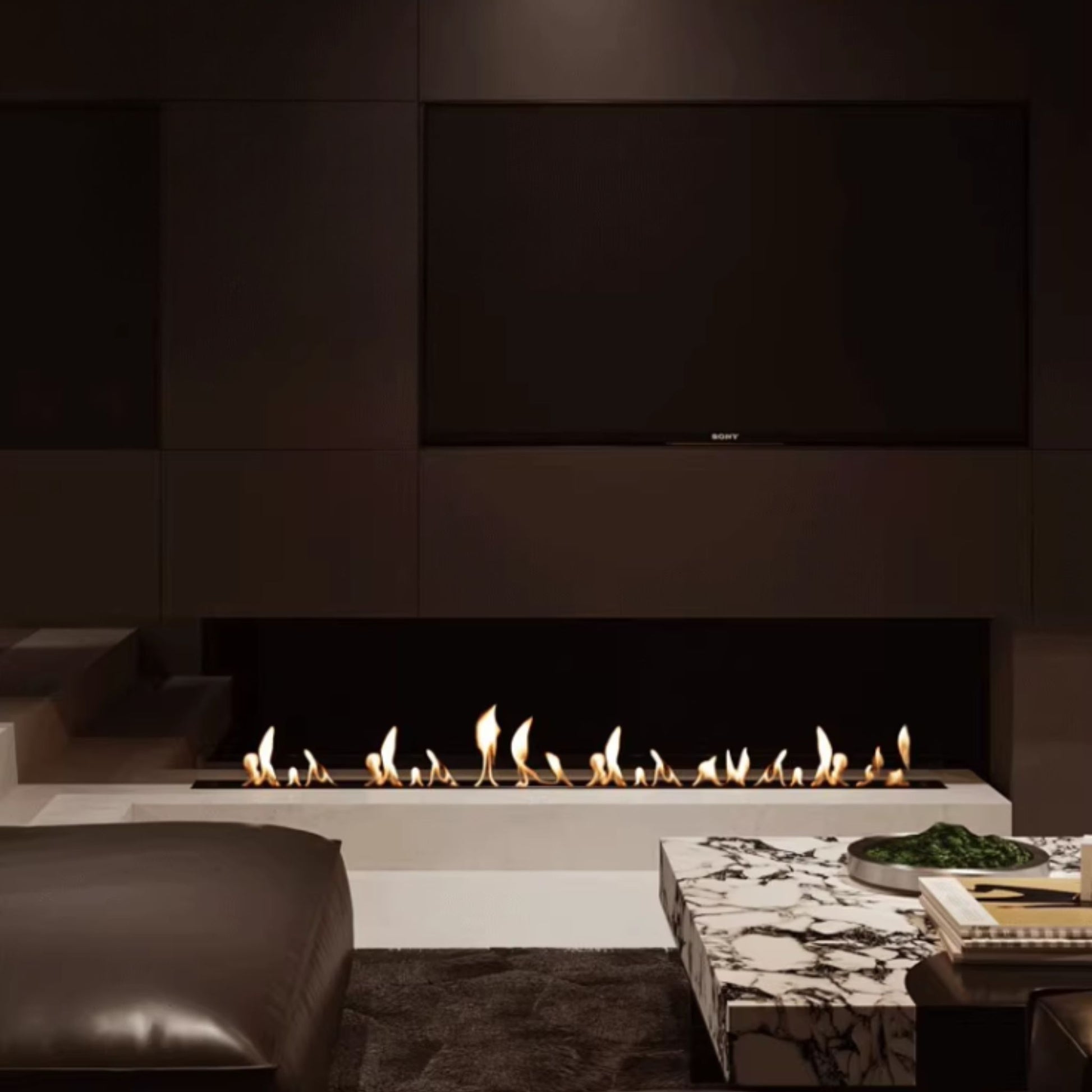 1.2m Silver Ethanol Burner