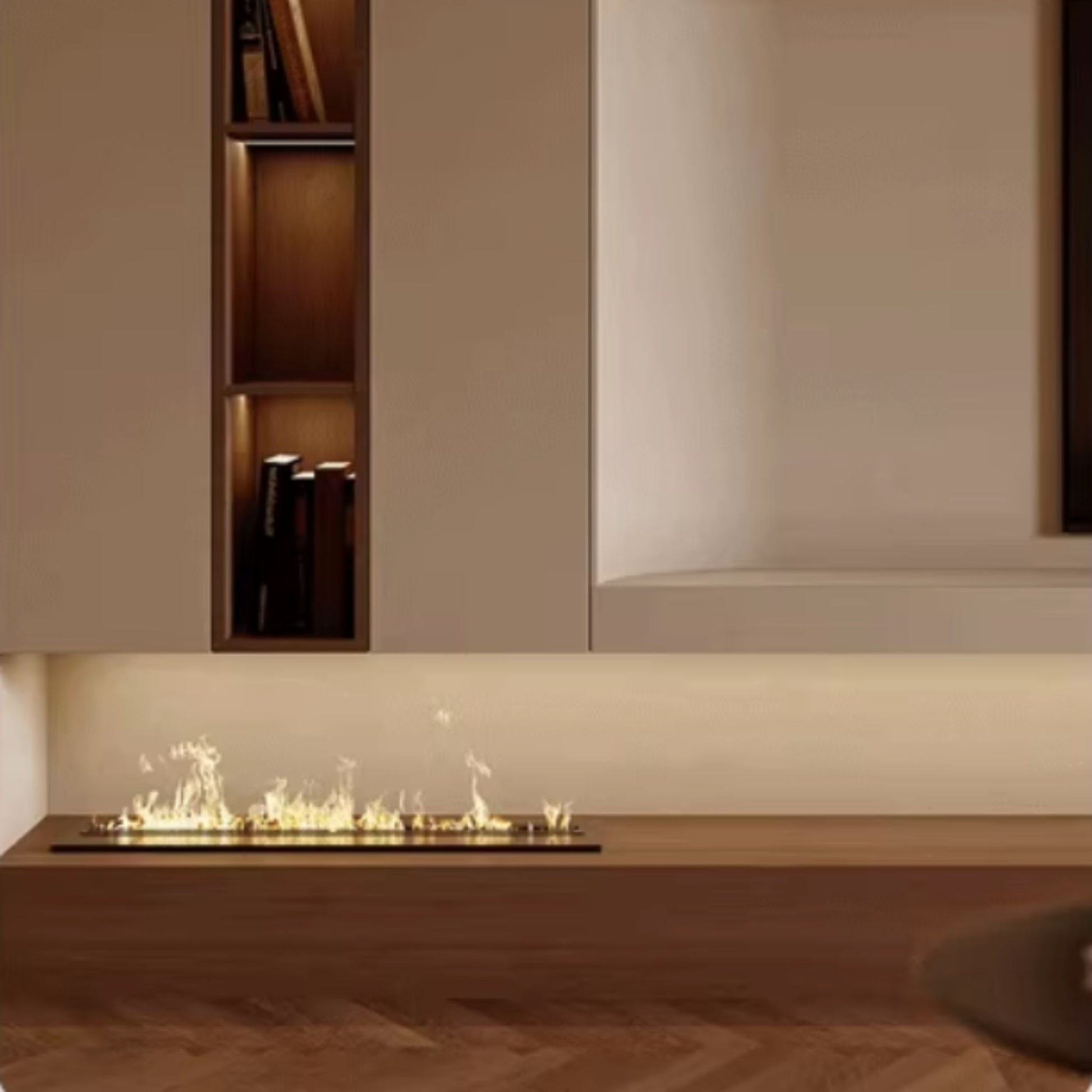 70cm Silver Ethanol Burner