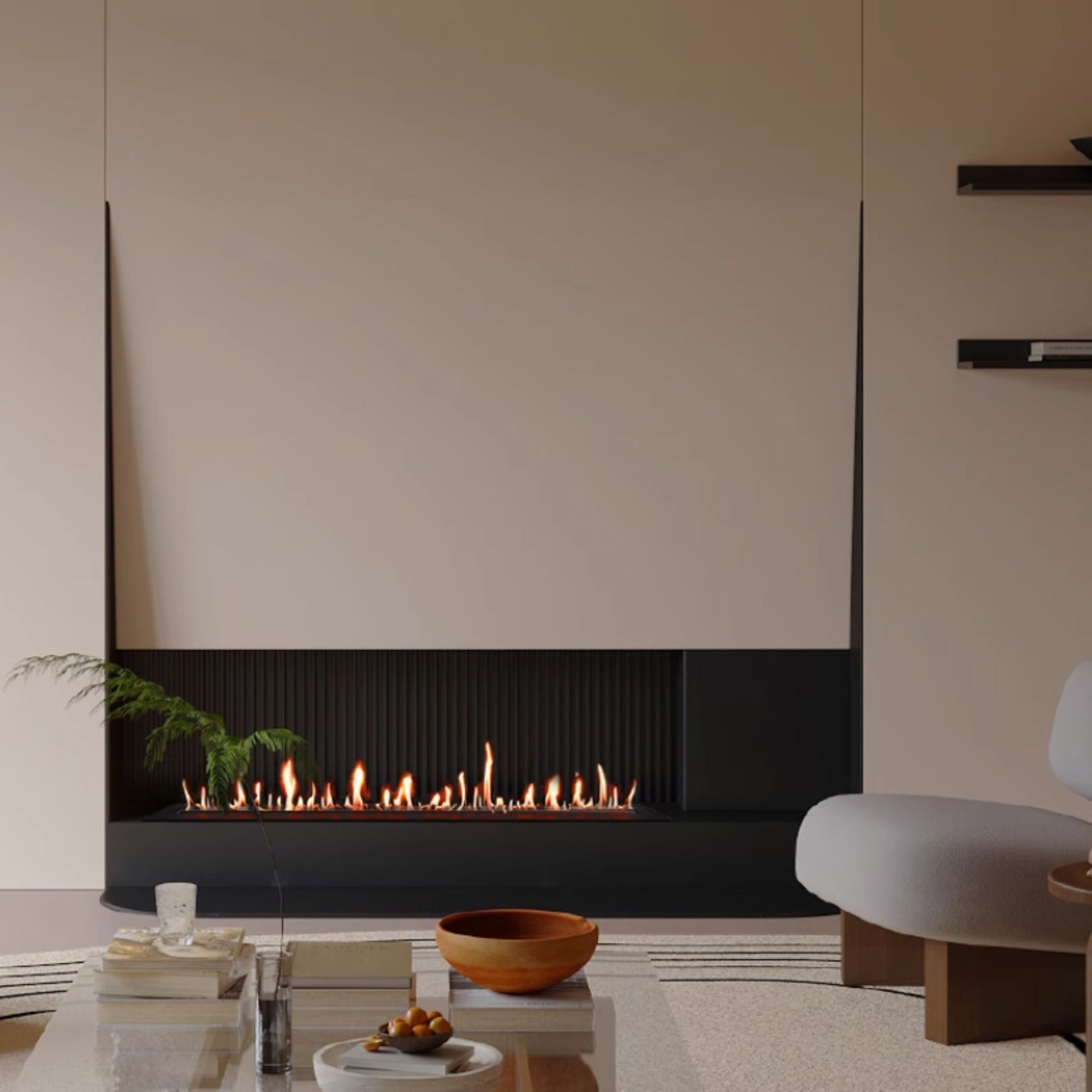 1.2m Silver Ethanol Burner
