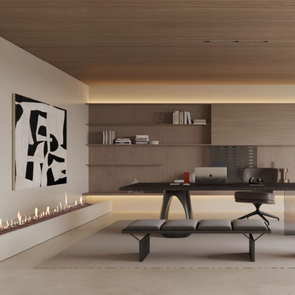 1.8m Silver Ethanol Burner