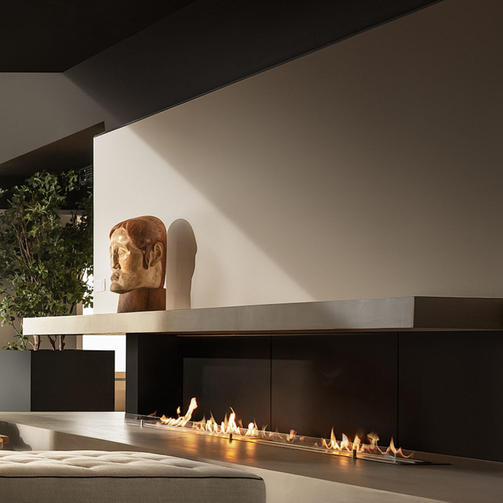 1.8m Silver Ethanol Burner