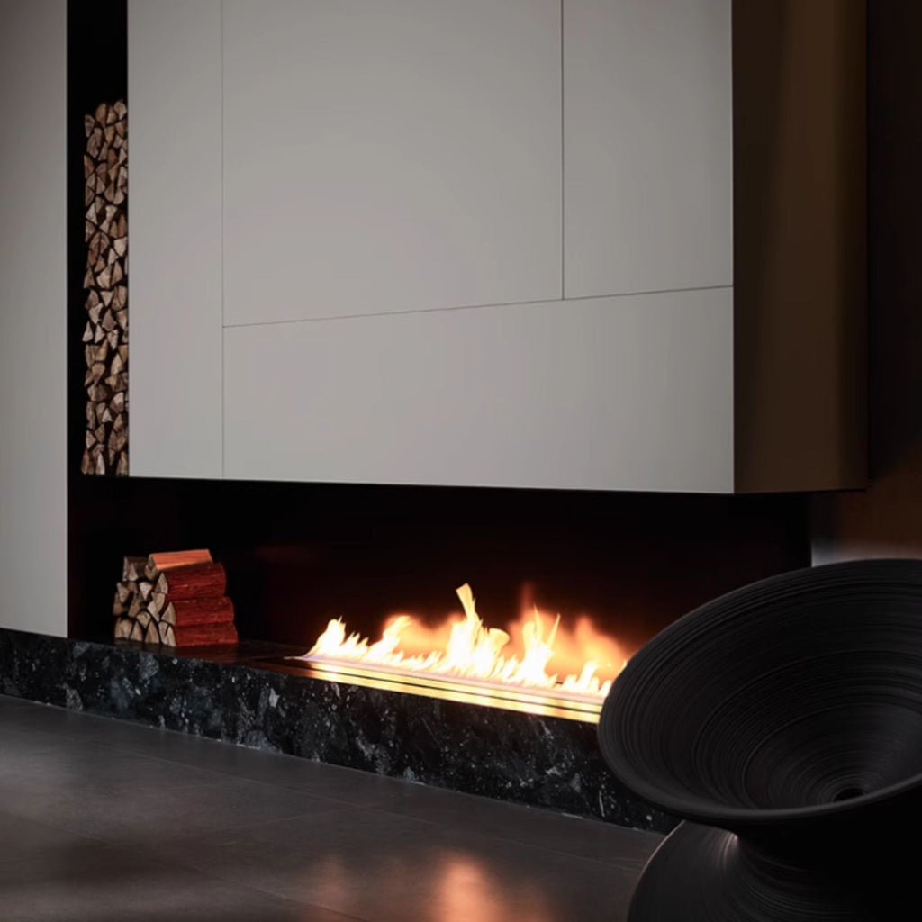 1.5m Black Ethanol Burner