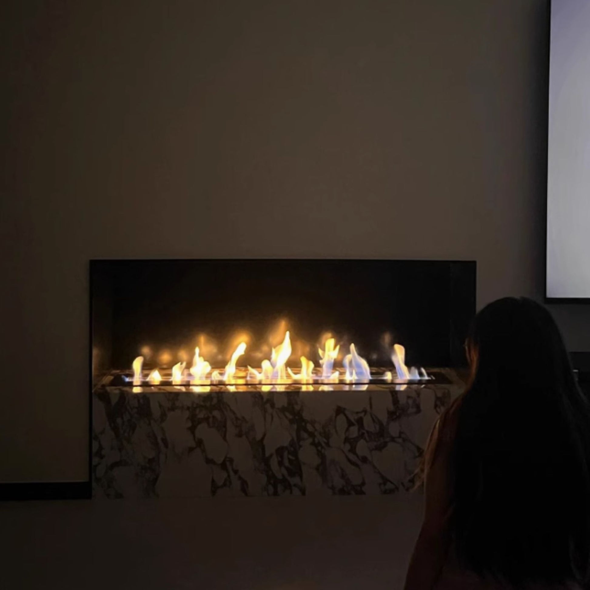 1.5m Black Ethanol Burner