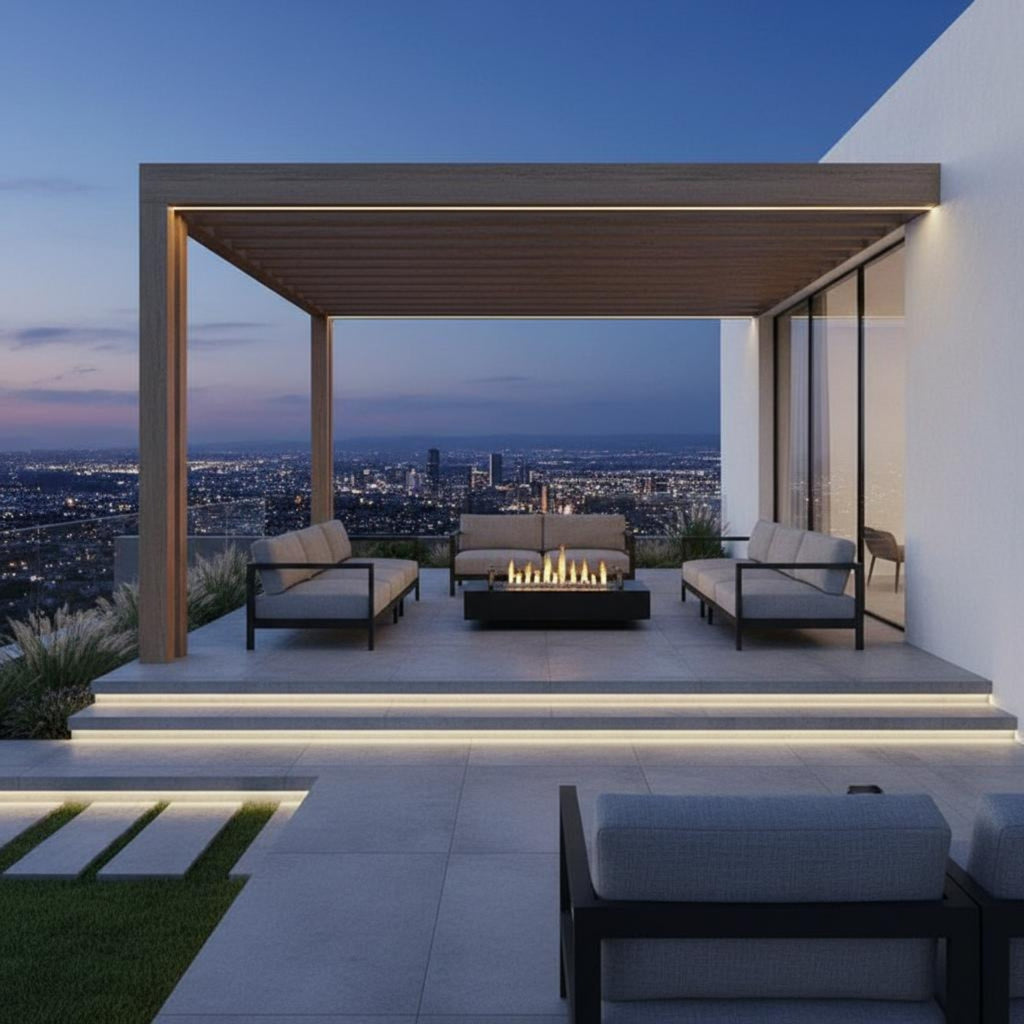 Aspen Fire Table Beige