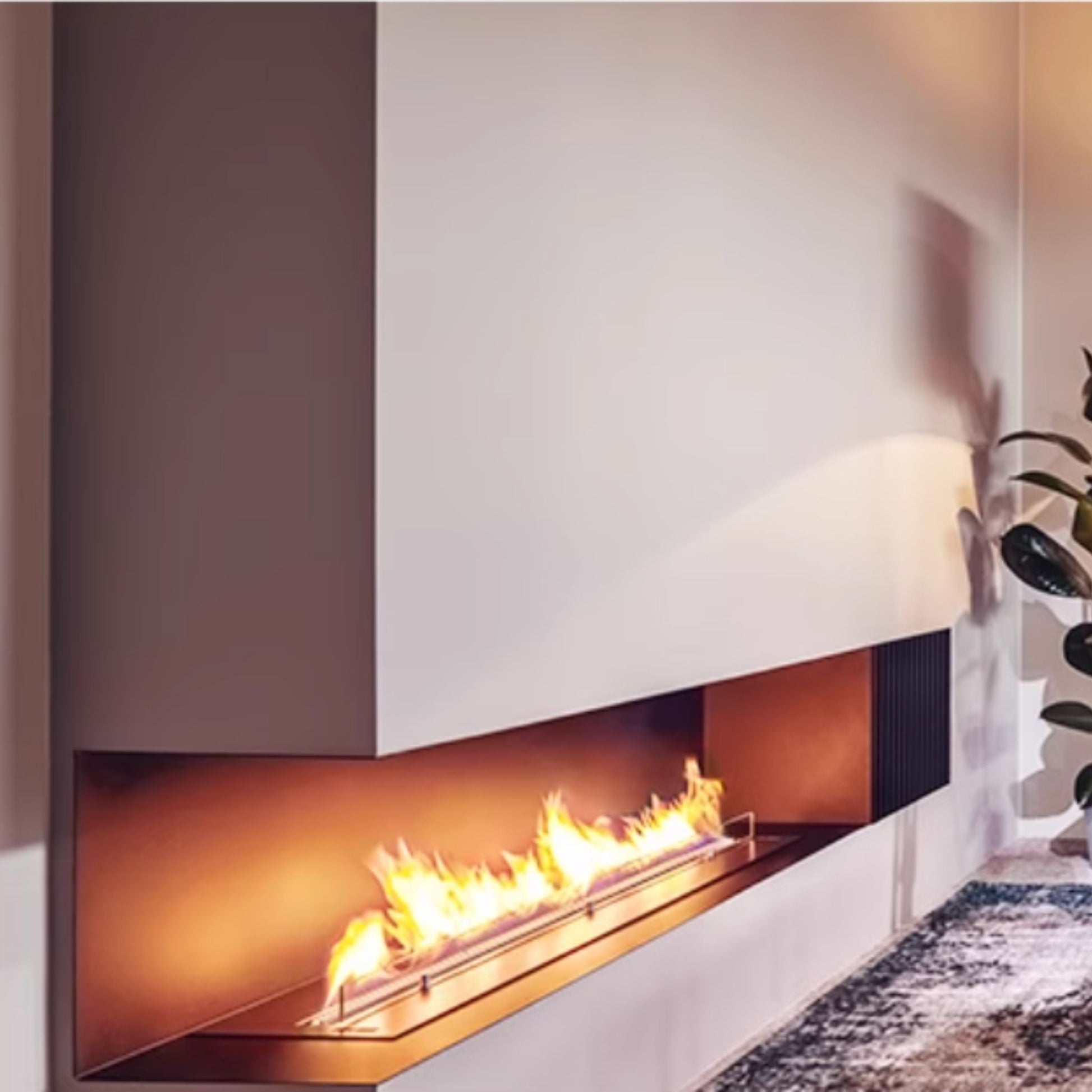 Corner-View Fireplace Insert