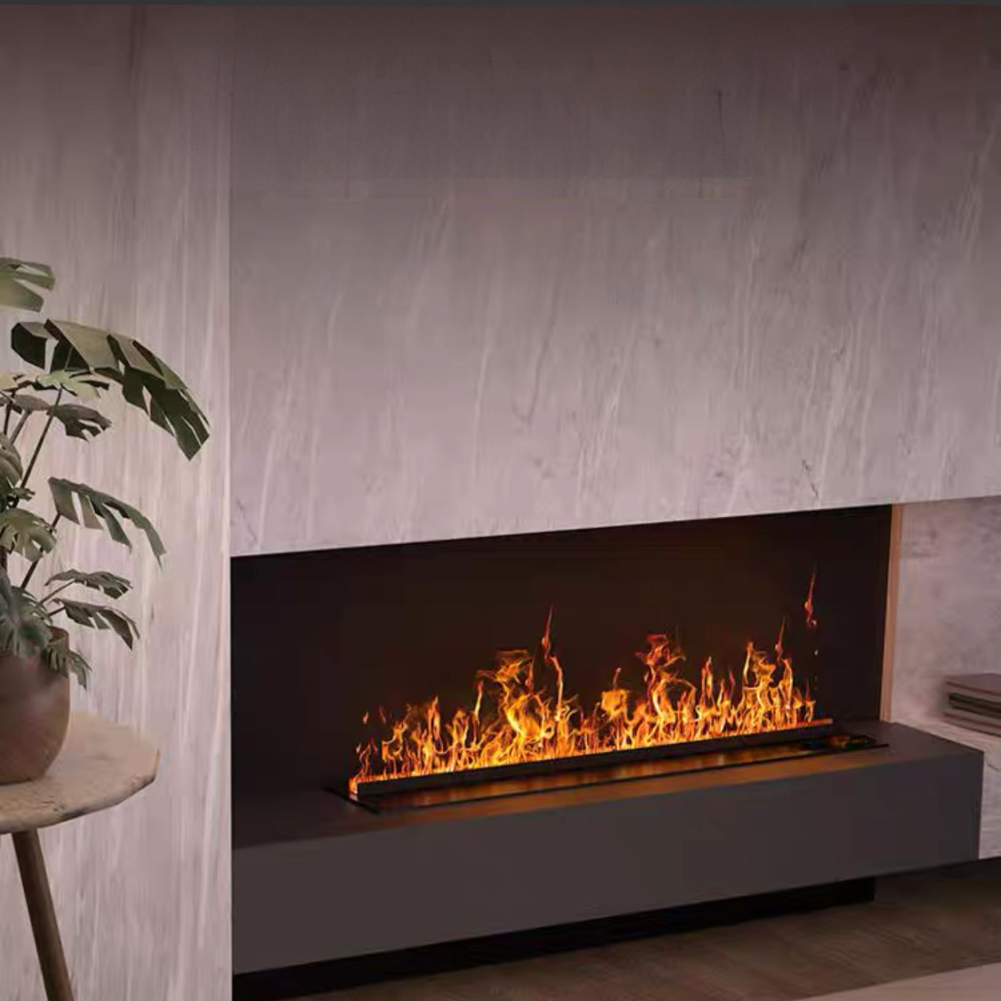 Corner-View Fireplace Insert