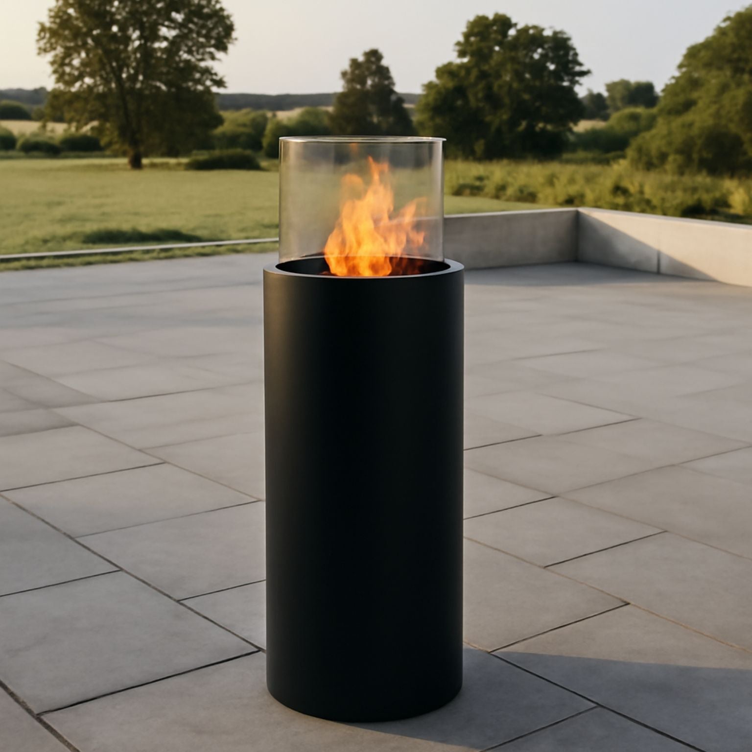 Elba Freestanding Fireplace White