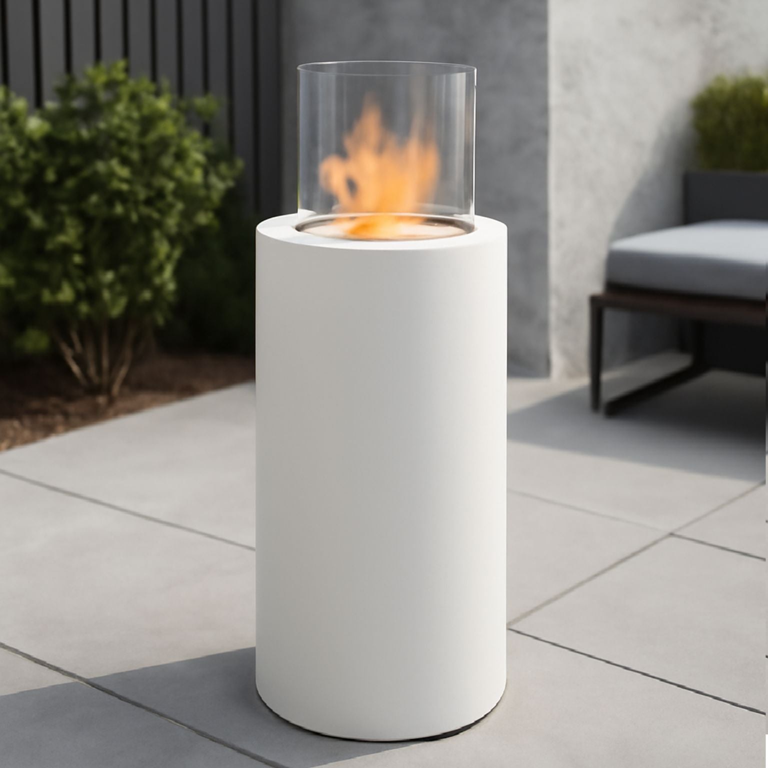 Elba Freestanding Fireplace White