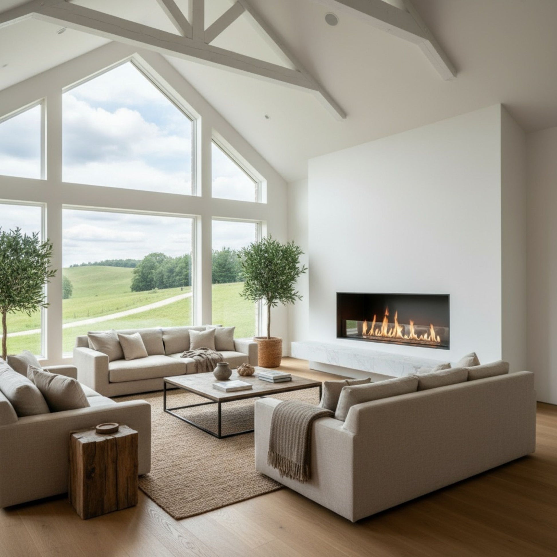 1.7m Front-View Fireplace Insert