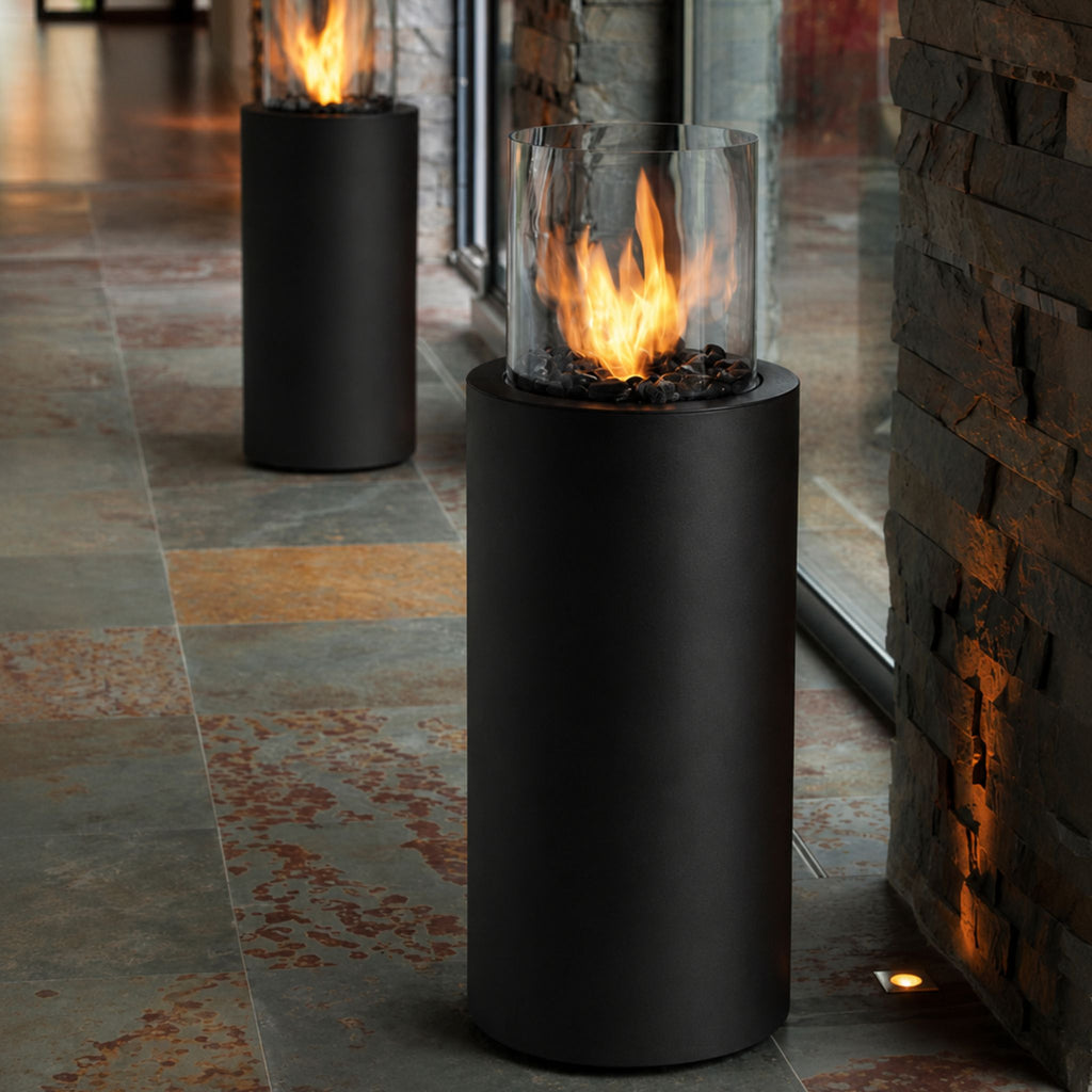 Elba Freestanding Fireplace White
