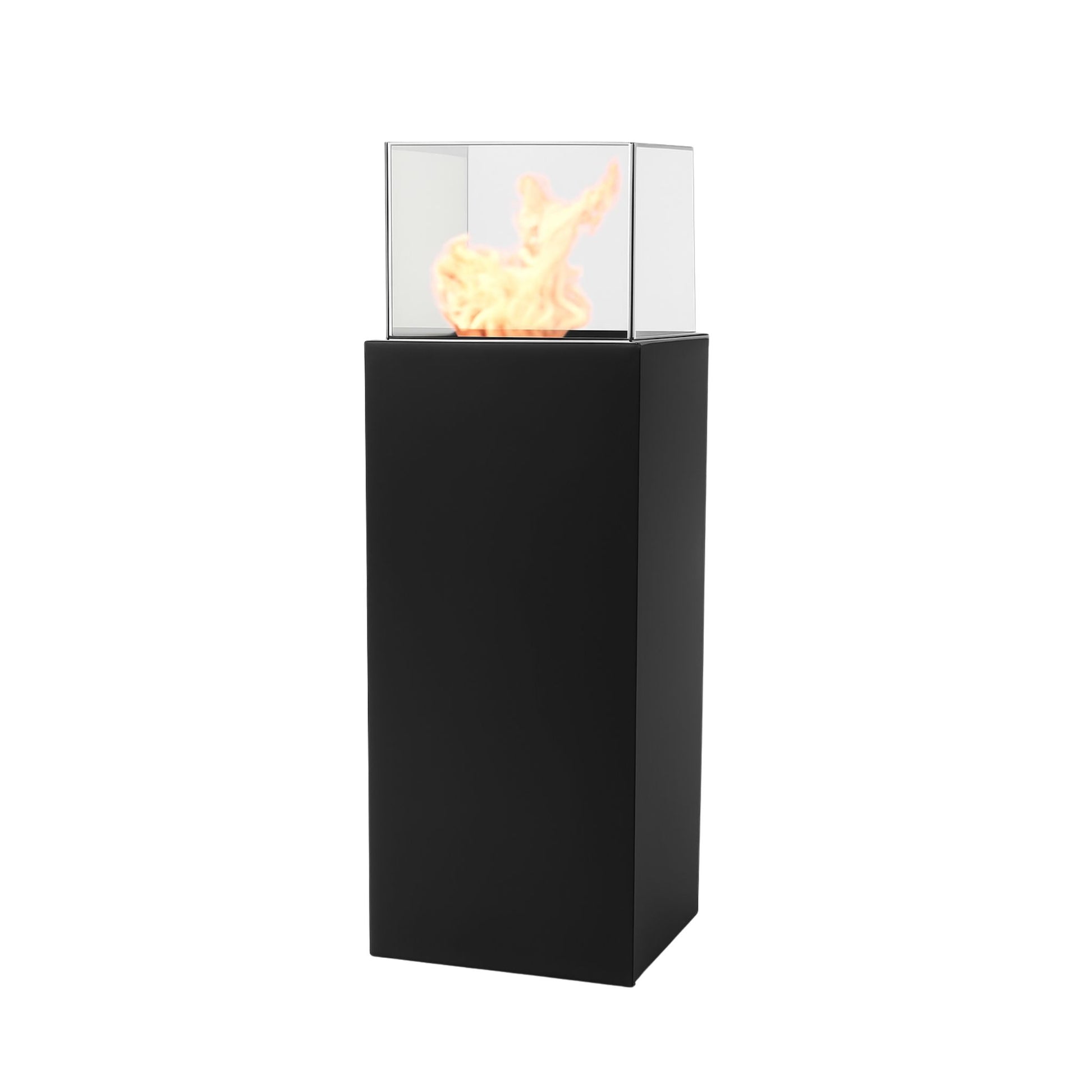 Allia Freestanding Fireplace Black