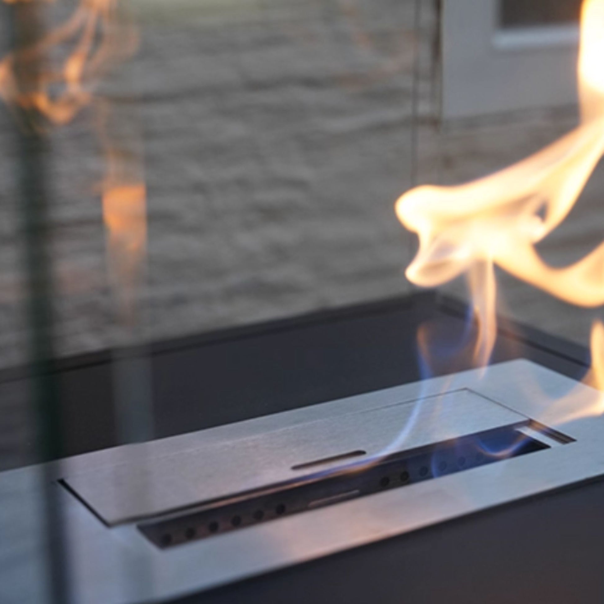 Allia Freestanding Fireplace Black