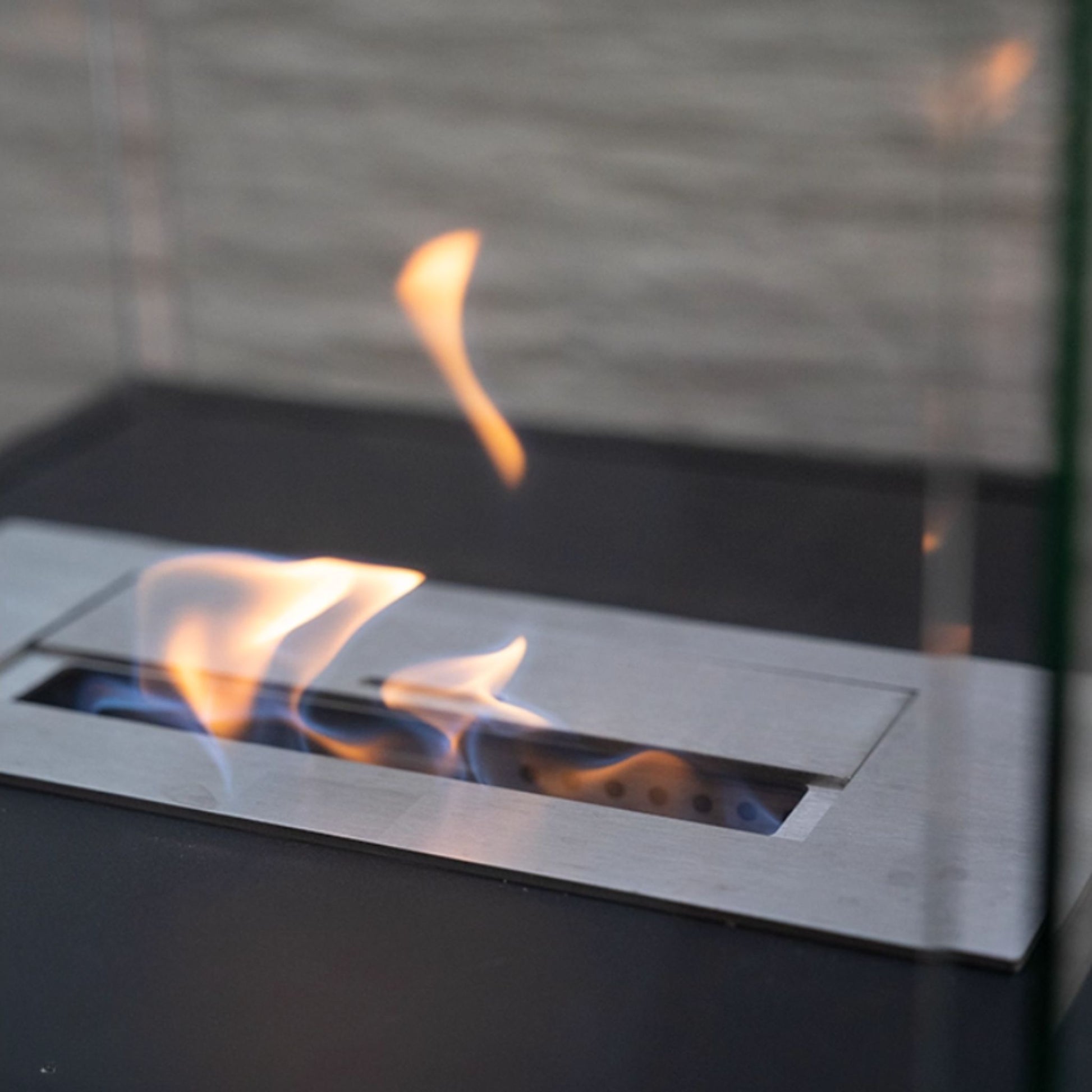 Allia Freestanding Fireplace Black