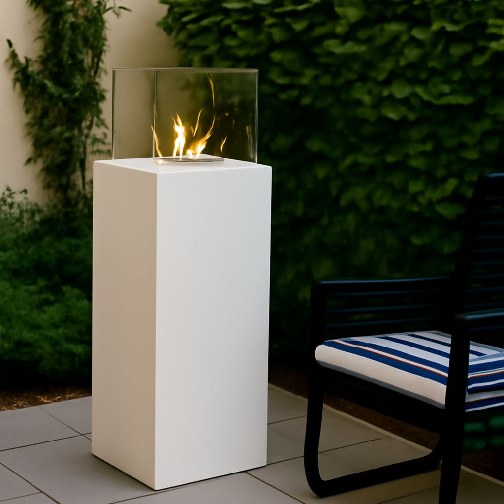 Allia Freestanding Fireplace Black