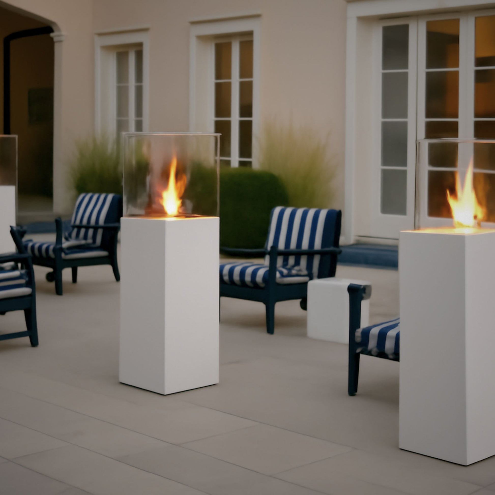 Allia Freestanding Fireplace Black