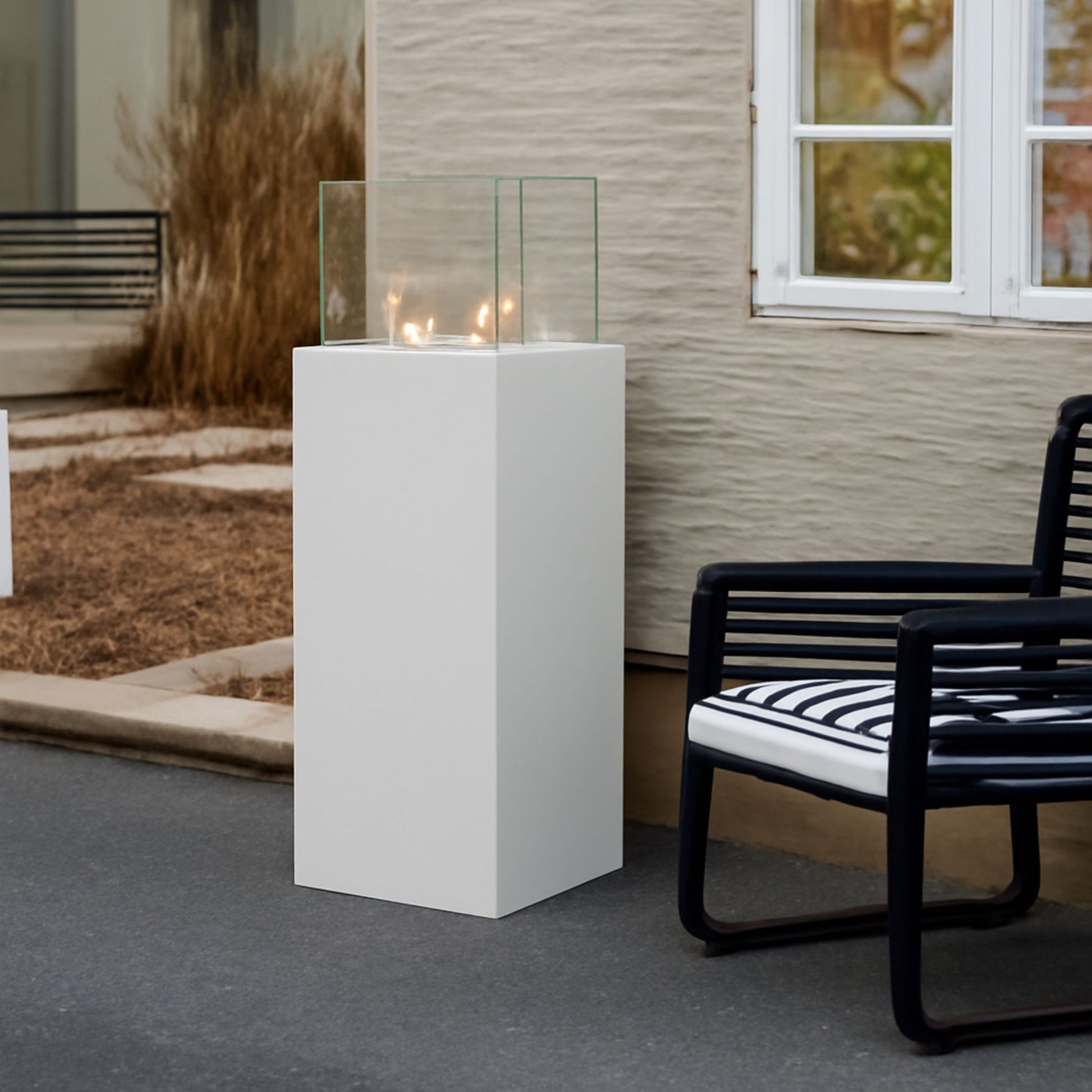 Allia Freestanding Fireplace Black