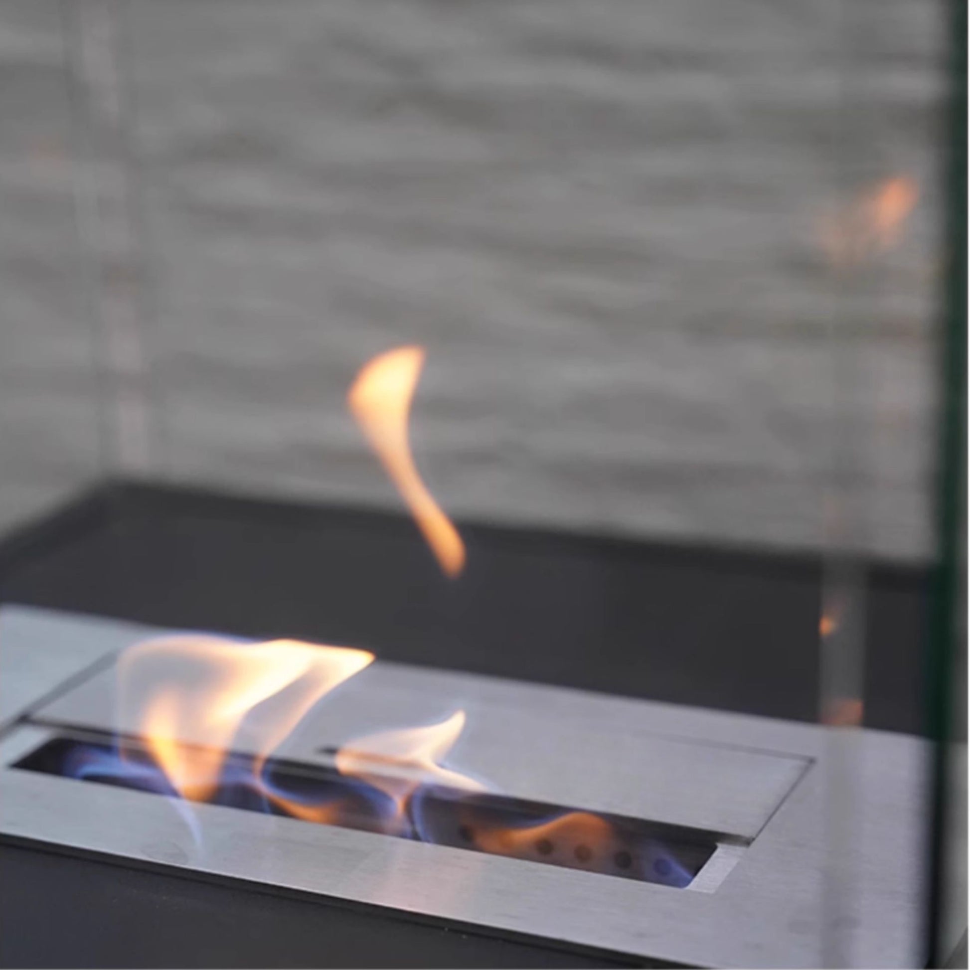 Allia Freestanding Fireplace Black
